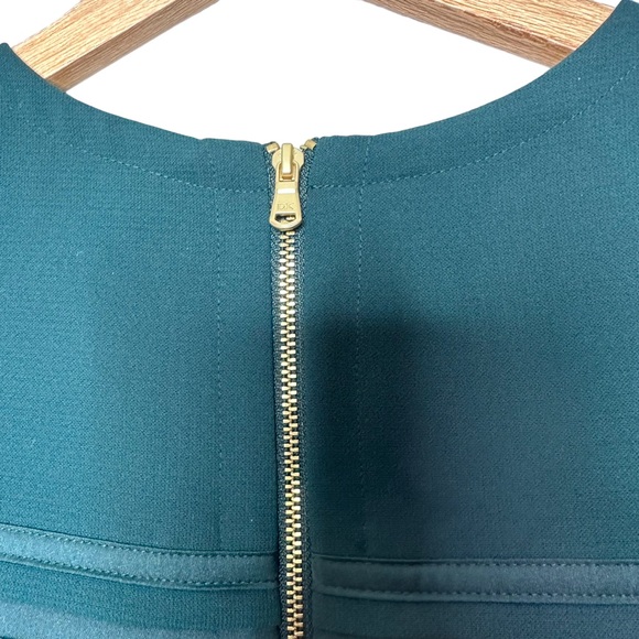 Donna Karan New York Piped Mini Dress in Emerald Green NEW - Picture 6 of 10